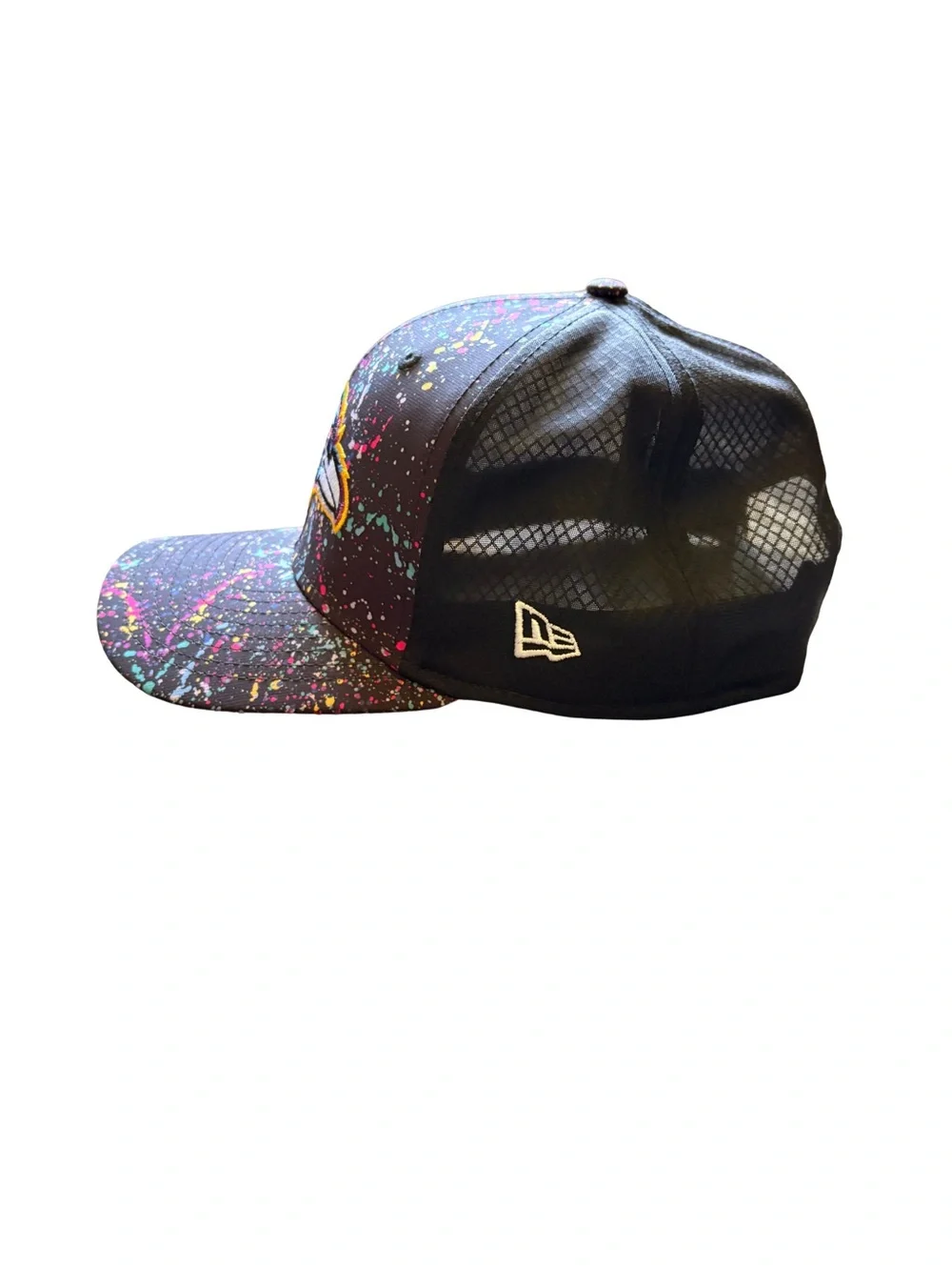 New Era Black Paint-Splash Baltimore Ravens Snapback